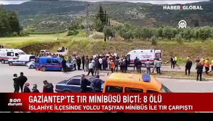 Feci kaza! Tır yolcu minibüsünü biçti: Çok sayıda ölü ve yaralı var