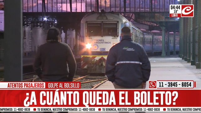 Comienza a regir el aumento en la tarifa de trenes: ¿a cuánto se va?