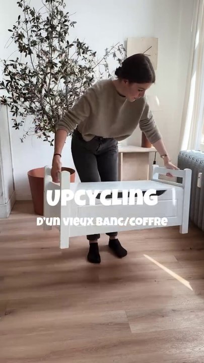 Upcycling d’un banc/coffre pour ma chambre ♻️ (Partie 1)