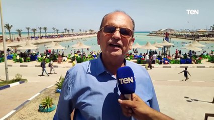 توافد آلاف المواطنين على الشواطئ العامة خلال احتفالات شم النسيم