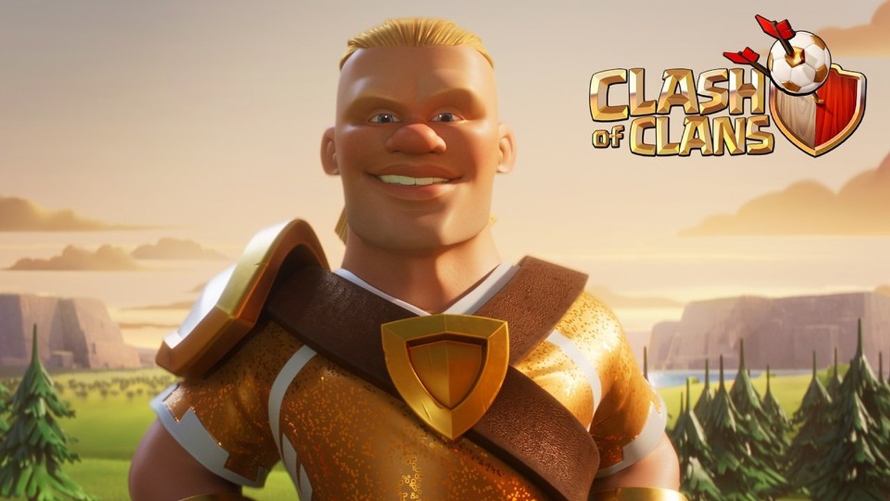 Fußballstar Erling Haaland kickt jetzt als Charakter in Clash of Clans