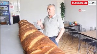 Boyundan büyük somun ekmeği üretildi