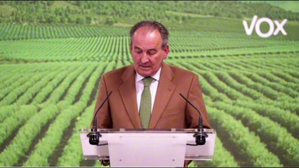 Rueda de prensa en la sede nacional de VOX tras la segunda Mesa del Campo