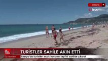 Antalya'da sıcak havayı görenler sahile koştu