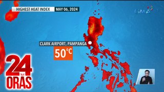 Pinakamataas na heat index o damang init ngayong araw, pumalo sa 50°C | 24 Oras