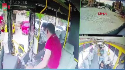 Otobüsün altında kalan kadının öldüğü kazanın görüntüsü ortaya çıktı