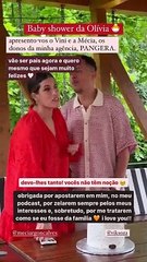 Lara Moniz no baby shower dos donos da agência