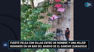 Fuerte pelea con sillas entre un hombre y una mujer rumanos en un bar del barrio de El Gancho (Zaragoza)