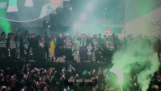 Sporting CP celebrate winning Liga Portugal title