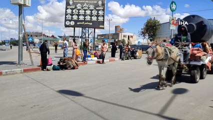 İsrail'in tahliye çağrısı sonrası Filistinliler, Refah’tan ayrılmaya başladı