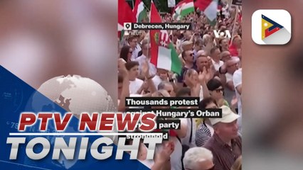Thousands protest vs. Hungary’s Orban in ruling party stronghold  