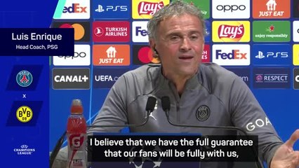 Enrique calls for 'vital' PSG fans to help in UCL semi