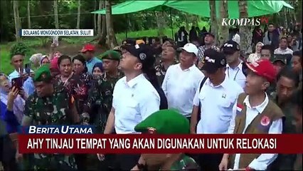 Ketika AHY Tinjau Lokasi Relokasi Warga yang Terdampak Erupsi Gunung Ruang