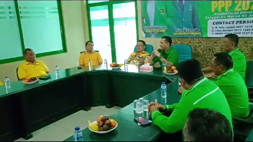 SILAHTURAHMI PARTAI GOLKAR KE PPP KABUPATEN BOGOR JELANG PILKADA 2024