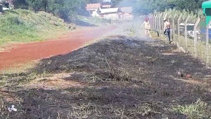 Fogo ameaça Ecoponto no XIV de Novembro e Bombeiros são acionados