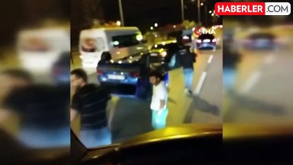 Makas atan araç takla attı