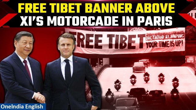 ‘Death to Xi’: Massive Anti-China Protests In France Ruin Xi’s Meet With Macron | Oneindia