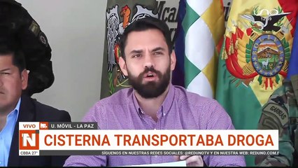 Cisterna transportaba droga