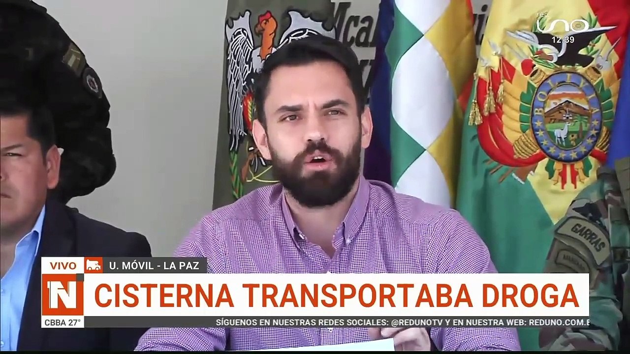 Cisterna transportaba droga