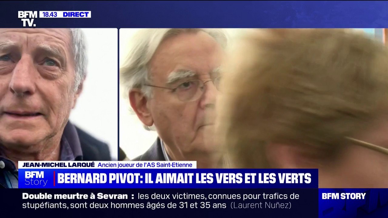 "Un homme adorable, grand connaisseur du football": L'ancien joueur de l'AS Saint-Étienne, Jean-Michel Larqué, rend hommage à Bernard Pivot