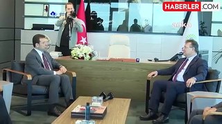 İmamoğlu, Sarıyer Belediye Başkanı Aksu'yu ziyaret etti