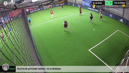 Faute de Antonin  Defer - FC AVESNOIS