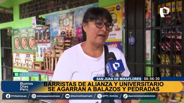 Vecinos de SJM aterrorizados por barristas que se enfrentan a balazos y pedradas: Son chiquillos, entre hombres y mujercitas