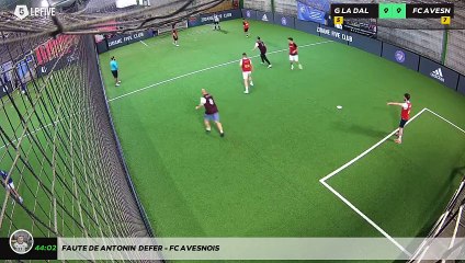 Faute de Antonin  Defer - FC AVESNOIS