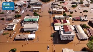 Devastación por inundaciones en Brasil