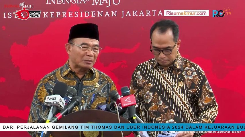 Keterangan Pers Menko PMK Muhadjir Effendy Usai Ratas dengan Presiden