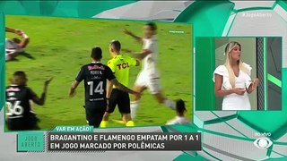 Denílson discorda de arbitragem e vê pênalti não marcado para o Flamengo contra o Bragantino