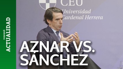 Aznar llama a Pedro Sánchez "gran farsante"