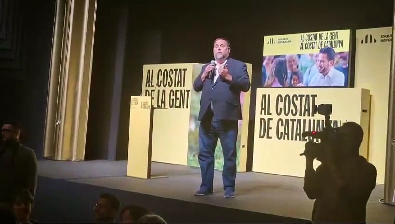 Funcionarios de prisiones recuerdan a la cocinera Nuria en un acto de campaña de ERC