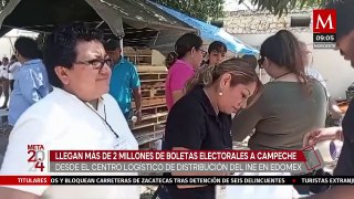 Más de 2 millones de boletas electorales llegan a Campeche