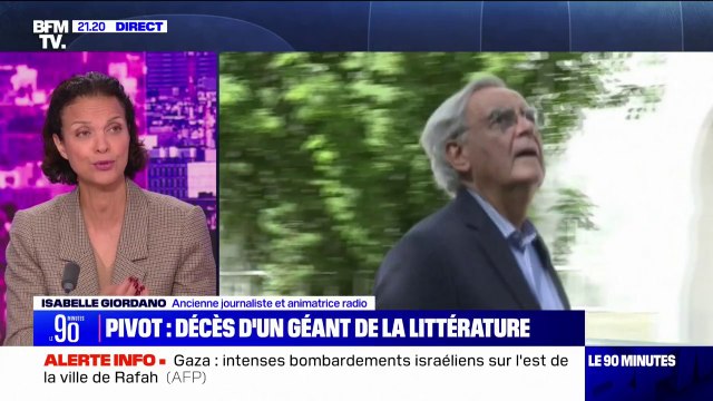 Mort de Bernard Pivot: Il était gourmand des mots, gourmand de la vie, gourmand du foot, gourmand des hommes et des femmes qu'il pouvait interviewer , se remémore la journaliste Isabelle Giordano