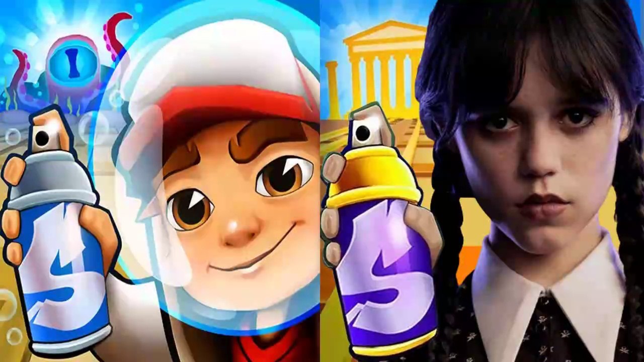 Subway Surfers Underwater 2024 Jake vs Wednesday Addams Run