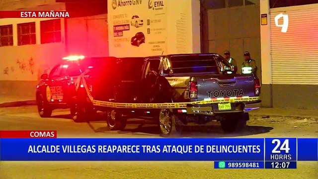 Alcalde de Comas reaparece tras ataque: “Los responsables son una banda de peruanos”