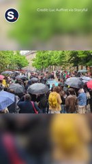 Paris Police Descend on Pro-Palestine Encampment in Place de la Sorbonne