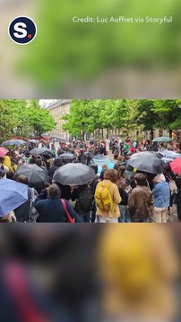 Paris Police Descend on Pro-Palestine Encampment in Place de la Sorbonne