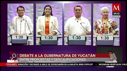 Se llevó a cabo el primer debate por la gubernatura de Yucatán