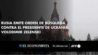 Rusia emite orden de búsqueda contra el presidente de Ucrania, Volodimir Zelenski