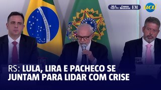 Lula, Pacheco e Lira se juntam em reunião para lidar com crise no RS