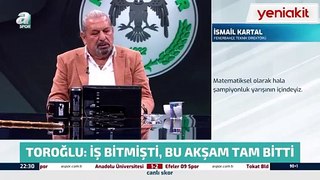 Erman Toroğlu'dan İsmail Kartal'a şampiyonluk cevabı: Senin matematik hocan kimdi..