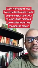 No estoy de acuerdo contigo, Xavi. No fuimos superiores contra el Girona