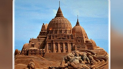 [포토오늘] 해운대 모래 작품   / YTN