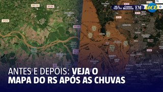 Imagens de satélite de Porto Alegre e região metropolitana antes e depois