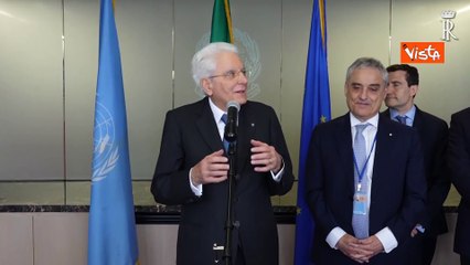 Mattarella: "L'Italia ? fermamente al sostengo del multilateralismo"
