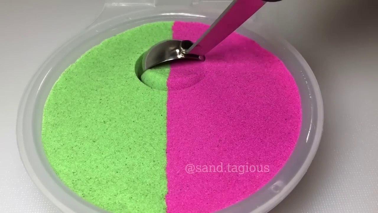 Satisfying Kinetic Sand Scooping - ASMR Sounds