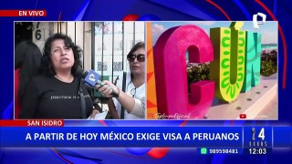 Decenas de peruanos exigen a la embajada de México información sobre Visas