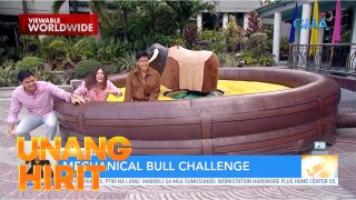 UH Playtime- Mechanical Bull Ride with Anjo Pertierra, Shaira Diaz at Kaloy Tingcungco | Unang Hirit